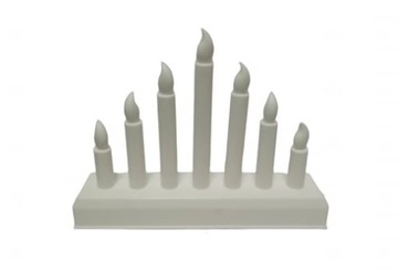 РОЖДЕСТВЕНСКИЙ ПОДСВЕЧНИК 7 LED СВЕЧИ РОЖДЕСТВЕНСКОЕ УКРАШЕНИЕ