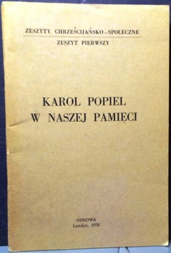 Karol POPIEL w naszej pamięci [ODNOWA 1978]