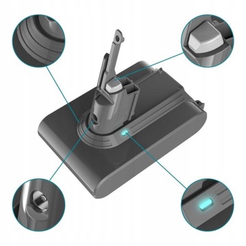 Универсальная аккумуляторная батарея для фильтров Dyson V7 SV11 HH11 6000 мАч