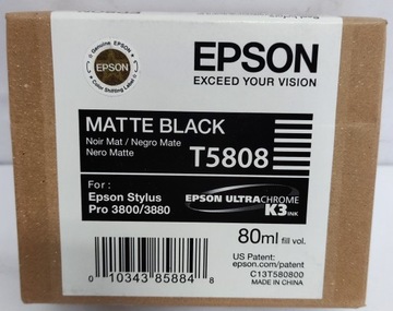 Tusz Epson T5808 Matte Black Stylus3800 C13T580800