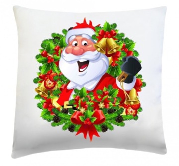 Poduszka świąteczna 40x40 wz. Wesoły Mikołaj