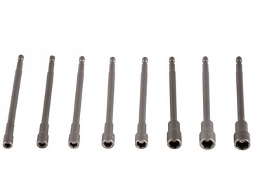 Zestaw nasadki magnetyczne do wkrętarki 6-13mm 8el