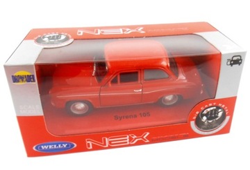 МОДЕЛЬ SYRENA 105 МЕТАЛЛ WELLY 1:34 КРАСНЫЙ