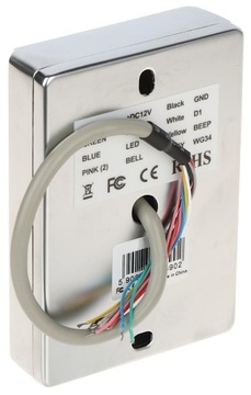 Внутренний контактный считыватель кольцевых карт RFID 125 кГц металлическая клавиатура