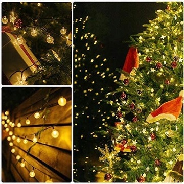 ГИРЛЯНДНЫЕ ЛАМПЫ СОЛНЕЧНЫЕ САДОВЫЕ ШАРЫ ДЛЯ ТЕРРАСЫ БАЛКОНА 30 LED 6,5 м