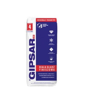 Gładź szpachlowa Atlas Gipsar Uni 20 kg biała