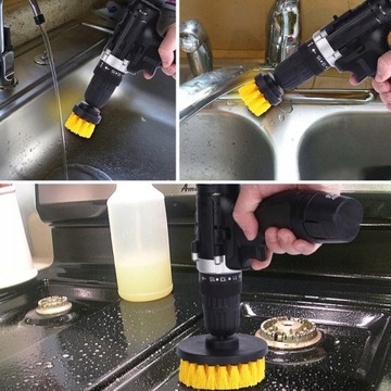 НАБОР ЩЕТКОВ ДЛЯ ОЧИСТКИ ДРЕЛИ И ОТВЕРТКИ С НЕЙЛОНОВЫМИ НАКЛАДКАМИ