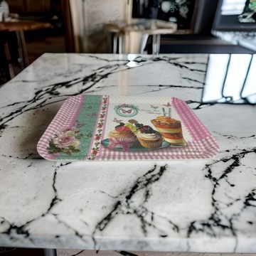 Пластиковый поднос, прямоугольный кухонный поднос, 38х28.