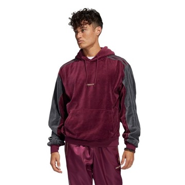 ADIDAS ADICOLOR Originals BLUZA SPRT Velour Hoodie - Burgundy rozmiar L