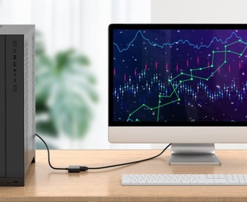 АДАПТЕР-ПРЕОБРАЗОВАТЕЛЬ VGA D-SUB В HDMI + VGA + АУДИО