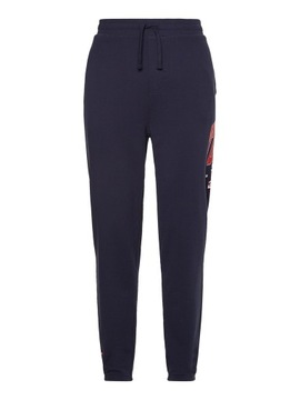 TOMMY HILFIGER MĘSKIE SPODNIE DRESOWE NAVY r. L