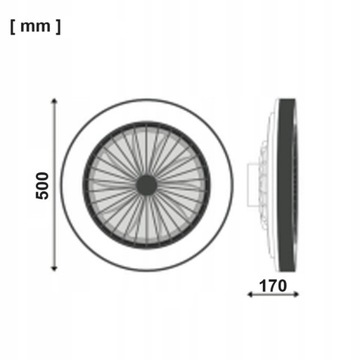 ЛЮСТРА ПОТОЛОЧНЫЙ ВЕНТИЛЯТОР СВЕТОДИОДНАЯ ЛАМПА 55ВТ CCT 50СМ ЦВЕТОВАЯ ПАМЯТЬ + ДИСТАНЦИОННОЕ УПРАВЛЕНИЕ