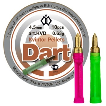Śrut Lotki Kvintor 4,5 mm Drotik Dart Strzałki 10 szt.