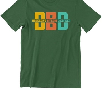 T-SHIRT MĘSKI PREZENT BITCOIN OBSESSIVE 3XL - 5XL