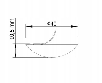 САМОКЛЕЯЩИЙСЯ ДВЕРНОЙ БАМПЕР 40 БЕЛЫЙ