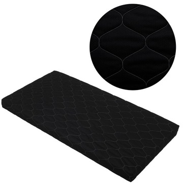 PIKOWANY Pokrowiec na materac 100x180 CZARNY