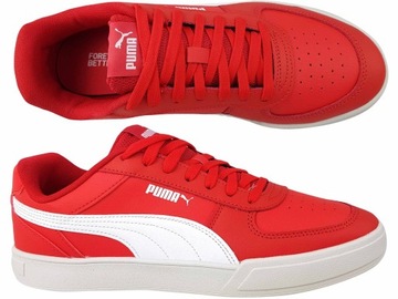 PUMA CAVEN BUTY MĘSKIE TRAMPKI TENISÓWKI CZERWONE