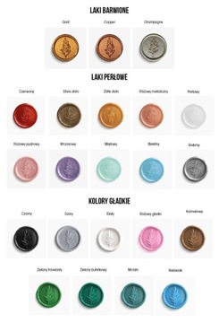100x Odbicia lakowe laki do zaproszeń duży wybór wzorów i kolorów