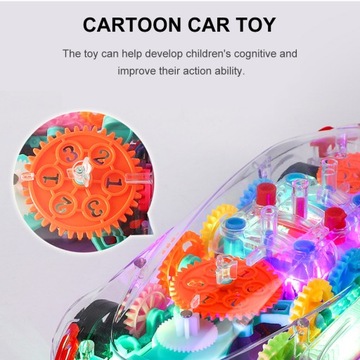 Мигающий игрушечный автомобиль для детей, игрушки, прозрачный свет