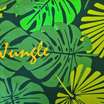 Tkanina leżakowa - JUNGLE ZIELONA - 0,5mb