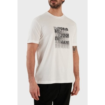 EMPORIO ARMANI męski t-shirt BIANCO CALDO ORYGINAŁ