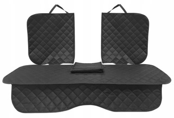 podwójna MATA OCHRONNA pod fotelik samochodowy na kanapę ROZSUWANY ŚRODEK