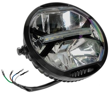 ФАРА МОТОЦИКЛА ПЕРЕДНЯЯ ФОНАРЬ СВЕТОДИОДНАЯ СЕРТИФИКАЦИЯ