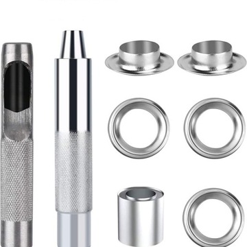 НАБОР ЛЮКСОВ, ДЫРОКОЛОВ, 10ММ, БРЕЗЕНТА, 200 ШТ.