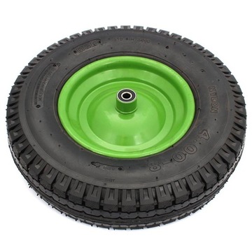 KOŁO DO TACZKI 8PR 390mm KOSTKA łoż.rolk + ośka