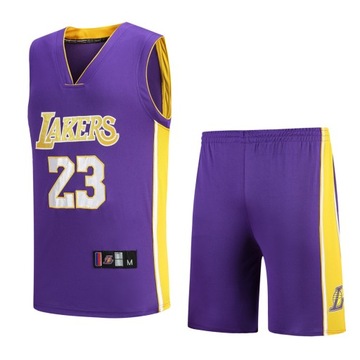 Lakers No. 23 James koszulka haftowana koszulka koszykarska