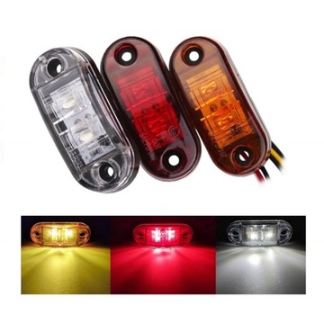 Lampa obrysowa LED 12-24V Czerwona