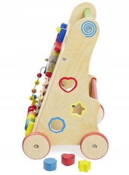 ДЕРЕВЯННАЯ ОБРАЗОВАТЕЛЬНАЯ КОЛЯСКА WALKER PUSH