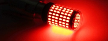 LED 144 SMD 4014 P21/5W BAY15D CANBUS КРАСНЫЙ