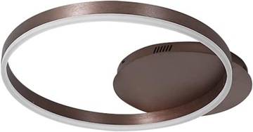 PUCHIKA ozdobna lampa sufitowa LED brazowa pierścień