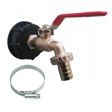 ZŁĄCZE adapter MAUZER 1000L+ZAWÓR kran 3/4+opaska