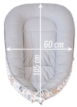 НАБОР ДЕТСКОГО КОКОНА NEST MINKY PIECE XXL BABYMAM, 7 ЭЛЕМЕНТОВ.