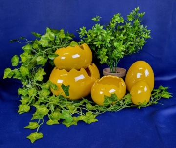 ЖЕЛТАЯ РАКУШКА МАЛЕНЬКАЯ КРЫШКА ЦВЕТОЧНЫЙ ГОРШОК ЧАШКА