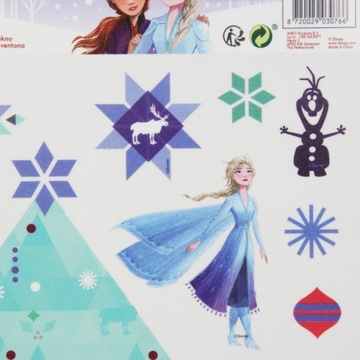 Рождественские наклейки на окна «Замороженные»