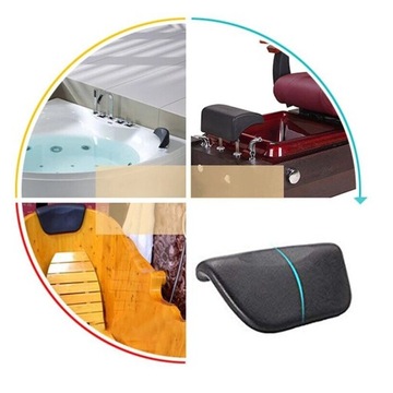 Подушка на подголовник для ванны с 2 сильными присосками ванна черная