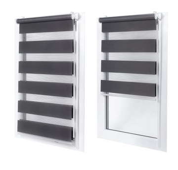 РОЛЛОННЫЕ ШТОРЫ ДЕНЬ И НОЧЬ 45х150 СМ, 20 ЦВЕТОВ