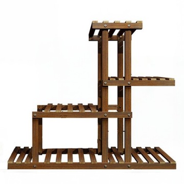 ДЕРЕВЯННАЯ ПОДСТАВКА ДЛЯ ЦВЕТОВ МНОГОЯРУСНАЯ ПОЛКА + АКСЕССУАРЫ