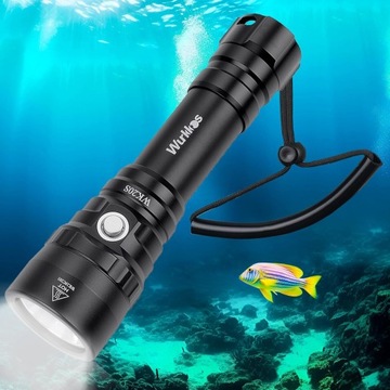 LATARKA DO NURKOWANIA WURKKOS WK20S WODOODPORNA PODWODNA USB PROFESJONALNA