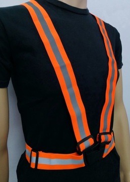 ЖИЛЕТ СО СВЕТООТРАЖАЮЩИМИ РЕМНЯМИ ДЛЯ БЕГОВОГО ВЕЛОСИПЕДА