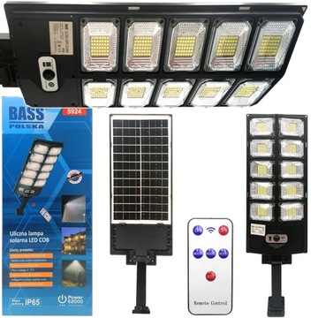 LAMPA SOLARNA ZEWNĘTRZNA HALOGEN LED Z CZUJNIKIEM RUCHU I ZMIERZCHU 1000W