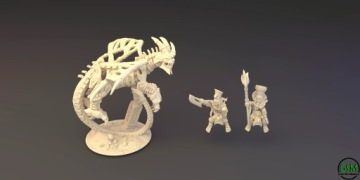 Зомби-дракон, армия Королей Гробниц, Warmaster 10 мм
