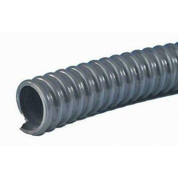 Rura wąż spiralny do wody brudnej fi 25mm szary