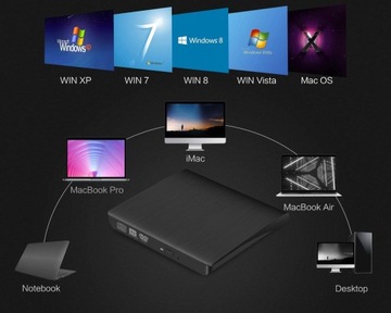 Внешний привод CD-DVD для портативного компьютера с USB 3.0 Burner