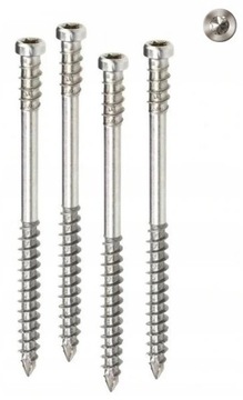 Wkręty nierdzewne tarasowe HNT 5x80mm 100 szt TORX