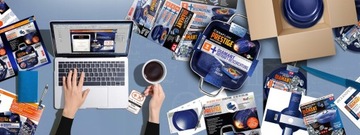 ZESTAW 3 PATELNII NIEPRZYWERAJĄCYCH GRANATOWE PRESTIGE DIAMANT