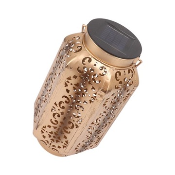 LED Solar Lantern Wodoodporne wiszące metalowe
